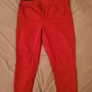 Torrid Red Sky High Skinny Jeans Size 16R